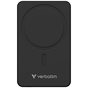 VERBATIM Powerbanka Charge 'n' Go Essentials, Magnetická, 5000 mAh, USB-C, Černá