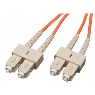 Duplexní patch kabel MM 62,5/125 OM1, SC-SC, LS0H, 2m