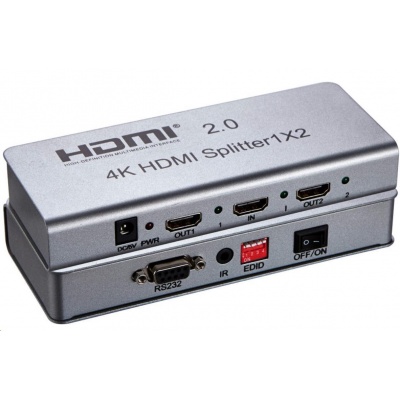 PREMIUMCORD HDMI 2.0 splitter 1-2 porty, 4K x 2K/60Hz, FULL HD, 3D