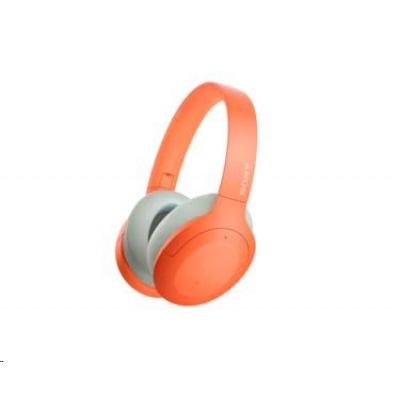 SONY bezdrátová stereo sluchátka WHH910N, oranžová