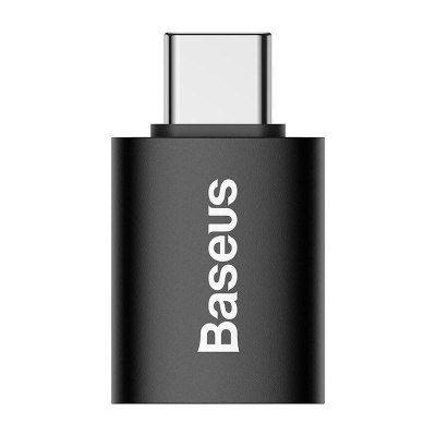 Baseus Ingenuity mini OTG adaptér USB-C samec na USB-A samica 3,1 A, čierny
