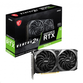 BAZAR - MSI VGA NVIDIA GeForce RTX 3060 Ti VENTUS 2X 8G OCV1 LHR, RTX 3060 Ti, 8GB GDDR6, 3xDP, 1xHDMI - Po opravě (Bez