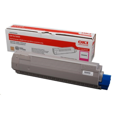 Bazar Kod Oki Toner Magenta do C810/C830 (8.000 stránek) - poškozený obal