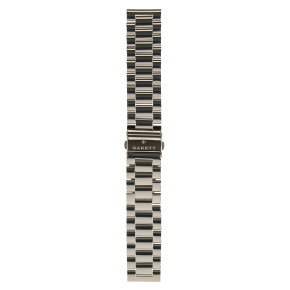 Garett univerzální řemínek 22 mm, stříbrný kovový, typ Solid