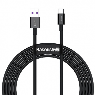 Baseus Superior Series USB/Type-C rýchlonabíjací kábel 66W 2m čierny