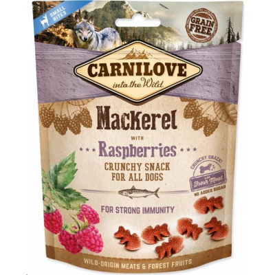 Carnilove Dog Crunchy Snack Mackerel, Raspber.and fresh meat 200g