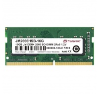 SODIMM DDR4 16GB 2666MHz TRANSCEND 2Rx8 1Gx8 CL19 1.2V