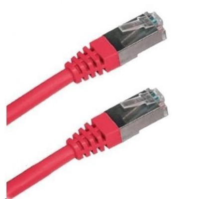 Patch kabel Cat5E, FTP - 2m, červený