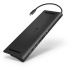 CONNECT IT Dokovací stanice USB-C 11v1, 2xHDMI, 2xUSB-C, 3xUSB, 1xRJ45, čtečka SD karet, černá