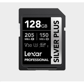 Lexar SDXC Professional SILVER Plus 1066x UHS-I/U3/A2/4K R205/W150 (V30) 128GB