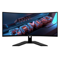 GIGABYTE LCD - 34" Gaming monitor GS34WQC, Prohnutý VA1500R, 3440x1440 WQHD, 120Hz, 4000:1, 300cd/m2, 1ms, 2xHDMI, 1xDP