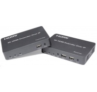 PREMIUMCORD HDMI extender s USB na 150 m cez IP, bez oneskorenia