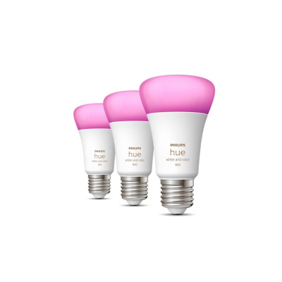 PHILIPS Hue White and Color Ambiance 6.5W 800 E27 3ks