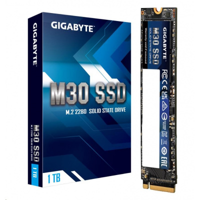 GIGABYTE SSD 1TB M30, NVMe, (R:3500 MB/s, W:3000 MB/s)