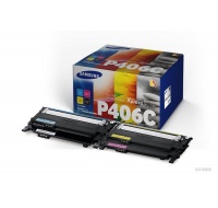 HP - Samsung CLT-P406C 4-pk CYMK Toner Crt (1,500 / 1,000 pages)