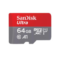 SanDisk MicroSDXC karta 64GB Ultra (140MB/s, A1 Class 10 UHS-I ) + adaptér