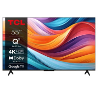 TCL 55T7B 55" TV, 4K Ultra HD, QLED, Google TV, WiFi, Bluetooth, Direct LED, Dolby Digital, HDR, Dolby Vision