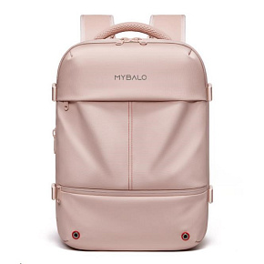 MYBALO Vacuo FLY kompresní cestovní batoh underseat pro RYANAIR - růžový