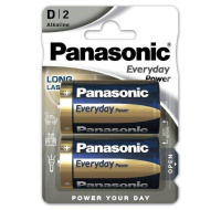 Panasonic Alkalická baterie LR20EPS/2BP Everyday Power (Blistr 2 ks)