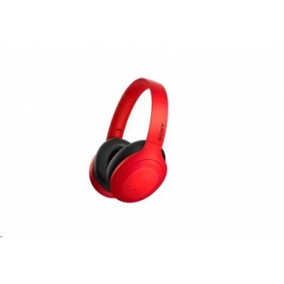 SONY bezdrátová stereo sluchátka WHH910N, červená
