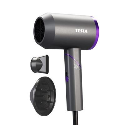 BAZAR - Tesla Foldable Ionic Hair Dryer - poškozený obal (komplet)