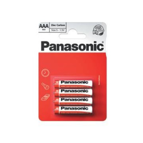 PANASONIC Zinkouhlíkové baterie Red Zinc R03RZ/4BP EU AAA 1,5V (Blistr 4ks) PANASONIC Zinkouhlíkové baterie Red Zinc R03RZ/4BP EU AAA 1,5V (Blistr 4ks)