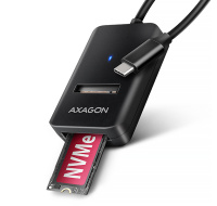 AXAGON ADM2-CM USB-C 10Gbps - M.2 NVMe & SATA SSD adaptér, kábel USB-C 10cm