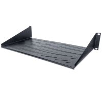 Intellinet Rack Shelf 19", pevná polica, 2U, hĺbka 250 mm, predná montáž, max. zaťaženie 25 kg, čierna