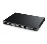 Zyxel GS1920-48HPV2 52-portový gigabitový webovo riadený PoE switch, 48x gigabitový RJ45, 4x gigabitový RJ45/SFP, 2x SFP, 375W pre PoE