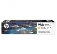 HP 981X High Yield Yellow Original PageWide Cartridge (10,000 pages)