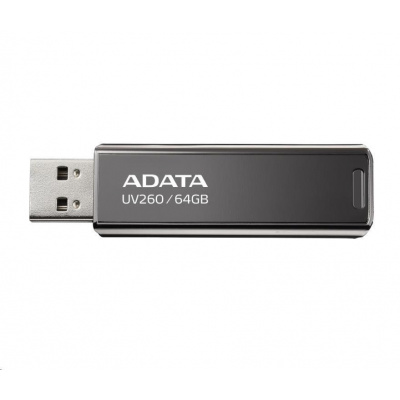 ADATA Flash Disk 64GB UV260, USB 2.0 , Kovový ,černá