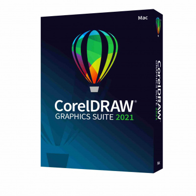 CorelDRAW Graphic Suite 2021 MAC EN/DE/ES/FR/NL/IT/BP - BOX