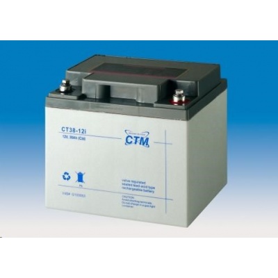Batéria - CTM CT 12-38 (12V/38Ah - M6), životnosť 5 rokov