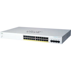 Cisco switch CBS220-24P-4G-UK (24xGbE,4xSFP,24xPoE+,195W) - REFRESH