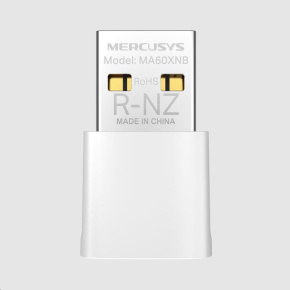 BAZAR - MERCUSYS MA60XNB WiFi6 USB nano adapter (AX900,2,4GHz/5GHz,Bluetooth5.3,USB2.0) - poškozený obal BAZAR - MERCUSYS MA60XNB WiFi6 USB nano adapter (AX900,2,4GHz/5GHz,Bluetooth5.3,USB2.0) - poškozený obal