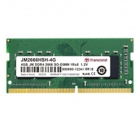 SODIMM DDR4 4GB 2666MHz TRANSCEND 1Rx8 512Mx8 CL19 1.2V