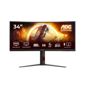BAZAR - AOC MT 34" CU34G4 - 3440x1440,VA,180Hz,2xHDMI,DP,Pivot,Zakřivený - Poškozený obal (Komplet)