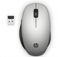 Myš HP Dual Mode Silver Mouse 300 - myš bluetooth, pripojenie k dvom počítačom súčasne