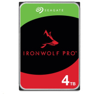 SEAGATE HDD 4TB IRONWOLF PRO (NAS), 3.5", SATAIII, 7200 RPM, Cache 256MB