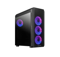 CHIEFTEC skříň SCORPION 4, ATX, 1x USB-C 3.2, 2x USB 3.1, 4x 120mm ARGB Fan, ARGB Hub, černá