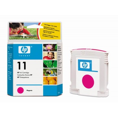 HP 11 Magenta Ink Cart, 28 ml, C4837A (2,000 pages)