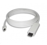 PREMIUMCORD Mini DisplayPort kábel 1.2 na HDMI 2.0, pre rozlíšenie 4Kx2K@60Hz, 3 m