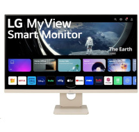 BAZAR - LG MT IPS LED 27" 27SR50F - IPS panel, SMART, 1920x1080, 2xHDMI, 2x USB, repro, webOS, bezova barva - Poškozený