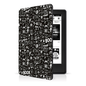 CONNECT IT Pouzdro pro Amazon Kindle Paperwhite 2024, doodle černá